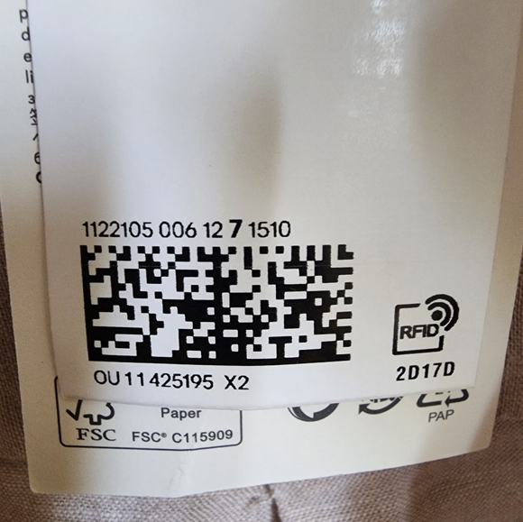 BNWT H&M Linen Cotton Blend Botton Down Shirt, US S - Picture 7 of 12